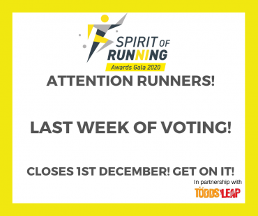 Final Week of Voting for the Spirit of Running Awards